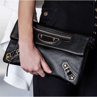 발렌시아가 남/녀 블랙 클러치 - Balenciaga Unisex Black Clutch Bag - ba76x