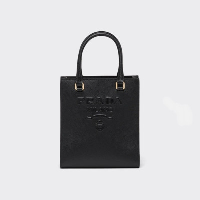 프라다 여성 블랙 미니 토트백 - Prada Womens Black Tote Bag - pr74x