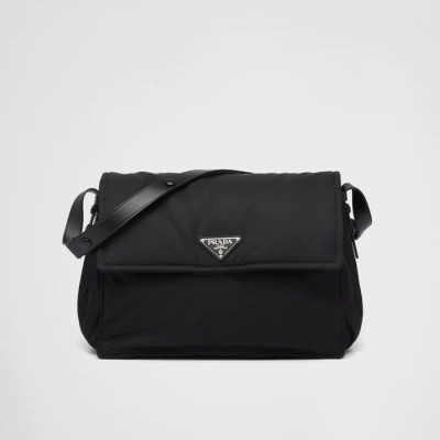 프라다 남/녀 블랙 크로스백 - Prada Unisex Black Cross Bag - pr123x