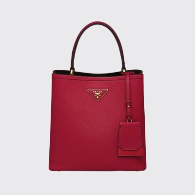 프라다 여성 레드 버킷백 - Prada Womens Red Bucket Bag - pr188x