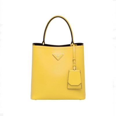 프라다 여성 옐로우 버킷백 - Prada Womens Yellow Bucket Bag - pr189x