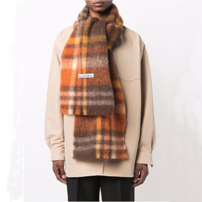 아크네 남/녀 브라운 머플러 - Acne Unisex Brown Muffler - ac177x