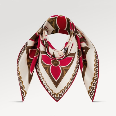 루이비통 여성 레드 스카프 - Louis vuitton Womens Red Scarf - lv231x