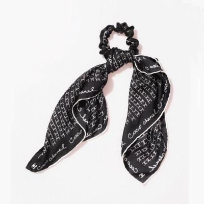 샤넬 여성 블랙 스카프 - Chanel Womens Black Scarf - ch43x