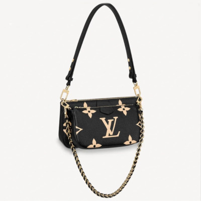 루이비통 여성 블랙 멀티 포테트백 - Louis vuitton Womens Black Pochette Bag - lv264x