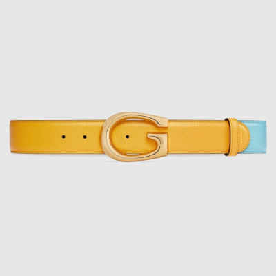 구찌 남성 모던 옐로우 벨트 - Gucci Mens Yellow Belts - gu134x