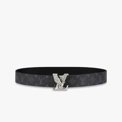 루이비통 남성 블랙 벨트 - Louis vuitton Mens Black Belts - lv282x