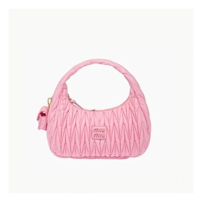 미우미우 여성 핑크 토트백 - Miumiu Womens Pink Tote Bag - miu258x
