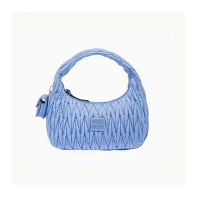 미우미우 여성 블루 토트백 - Miumiu Womens Blue Tote Bag - miu259x