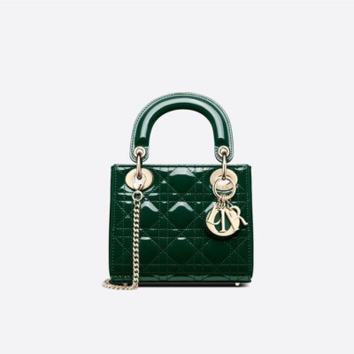 디올 여성 그린 레이디백 - Dior Womens Green Lady Bag - di223x