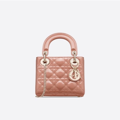 디올 여성 핑크 레이디백 - Dior Womens Pink Lady Bag - di224x