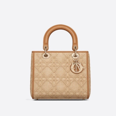 디올 여성 카멜 레이디백 - Dior Womens Camel Lady Bag - di237x