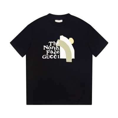 구찌 남/녀 블랙 크루넥 반팔티 - Gucci Unisex Black Short sleeved T-shirts - gu183x