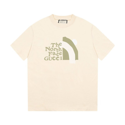 구찌 남/녀 아이보리 크루넥 반팔티 - Gucci Unisex Ivory Short sleeved T-shirts - gu184x