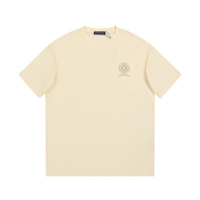 크롬하츠 남성 아이보리 크루넥 반팔티 - Chrom Hearts Mens Ivory Short sleeved T-shirts - chr474x