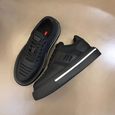 프라다 남성 블랙 스니커즈 - Prada Mens Black Sneakers - pr284x