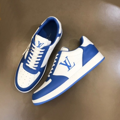 루이비통 남성 블루 스니커즈 - Louis vuitton Mens Blue Sneakers - lv393x