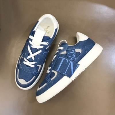 발렌티노 남성 Logo 블루 스니커즈 - Valentino Mens Blue Sneakers - val391x