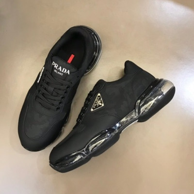 프라다 남성 블랙 스니커즈 - Prada Mens Black Sneakers - pr290x