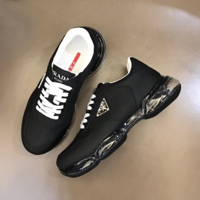 프라다 남성 블랙 스니커즈 - Prada Mens Black Sneakers - pr291x