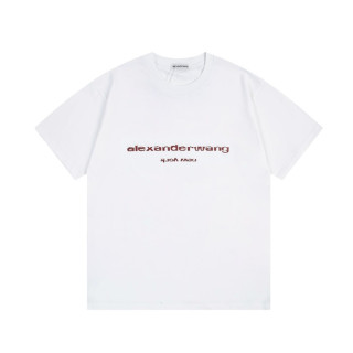 알렉산더왕 남성 이니셜 화이트 반팔티 - Alexanderwang Mens White Tshirts - alx226x