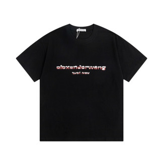 알렉산더왕 남성 이니셜 블랙 반팔티 - Alexanderwang Mens Black Tshirts - alx227x