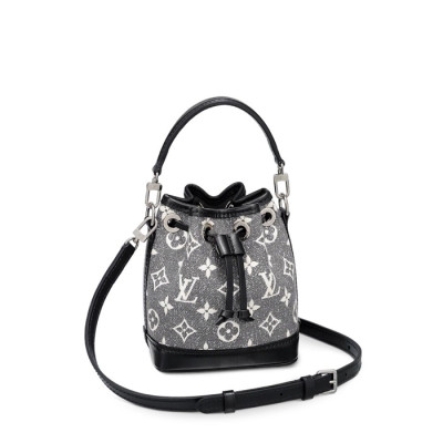 루이비통 여성 블랙 나노 버킷백 - Louis vuitton Womens Black Bucket Bag - lv440x