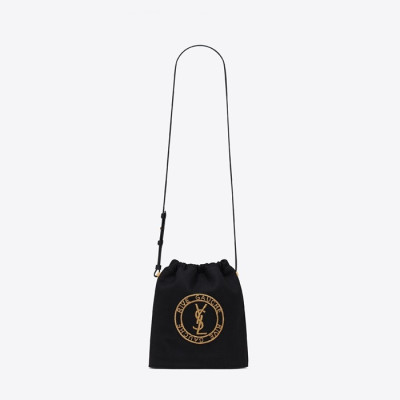 입생로랑 여성 블랙 버킷백 - Saint Laurent Womens Black Bucket Bag - ysl333x