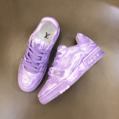 루이비통 남/녀 퍼플 스니커즈 - Louis vuitton Unisex Purple Sneakers - lv460x