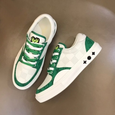 루이비통 남성 그린 스니커즈 - Louis vuitton Mens Green Sneakers - lv515x