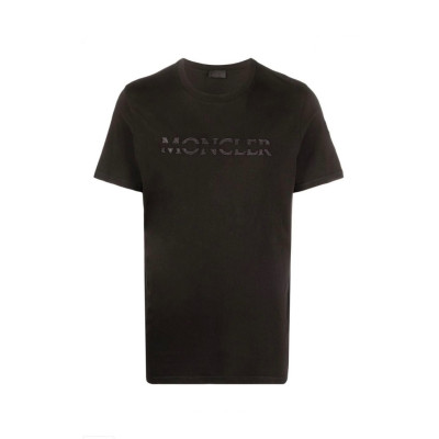 몽클레어 남성 블랙 크루넥 반팔티 - Moncler Mens Black Tshirts - mo81x