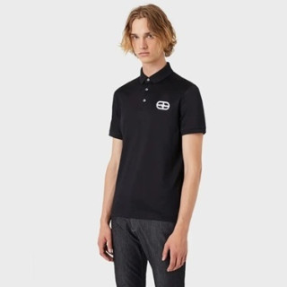 알마니 남성 블랙 폴로 반팔티 - Armani Mens Black Half sleeved Tshirts - ar04x