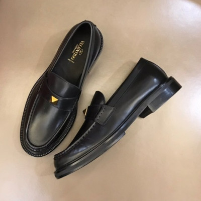 발렌티노 남성 블랙 로퍼 - Valentino Mens Black Loafer - val408x