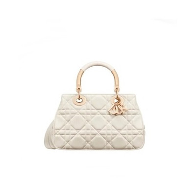 디올 여성 화이트 레이디백 - Dior Womens White Lady-bag - di303x