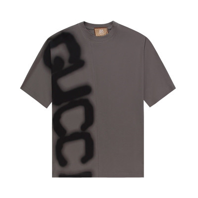 구찌 남/녀 그레이 크루넥 반팔티 - Gucci Unisex Gray Short sleeved T-shirts - gu285x