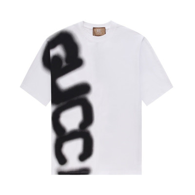 구찌 남/녀 화이트 크루넥 반팔티 - Gucci Unisex White Short sleeved T-shirts - gu286x