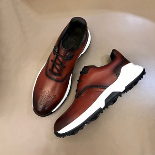 벨루티 남성 브라운 스니커즈 - Berluti Mens Brown Sneakers - ber186x