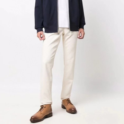 브루넬로쿠치넬리 남성 화이트 팬츠 - Brunello Cucinelli Mens White Pants - bru35x