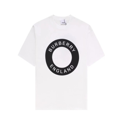 버버리 남성 화이트 크루넥 반팔티 - Burberry Mens White Tshirts - bu122x