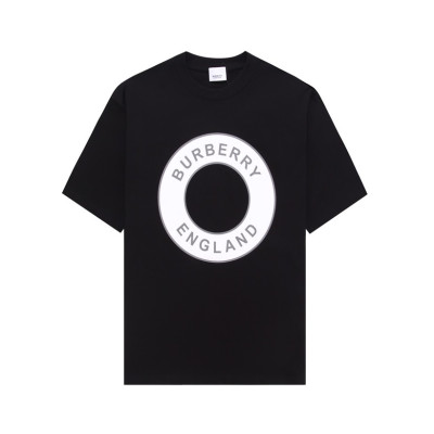 버버리 남성 블랙 크루넥 반팔티 - Burberry Mens Black Tshirts - bu123x