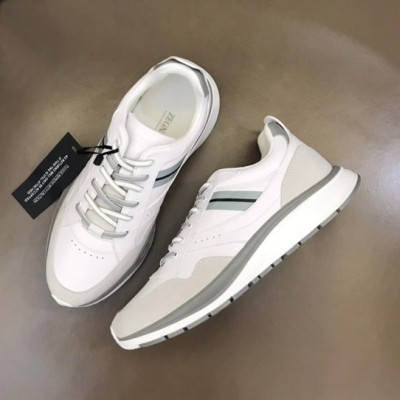 에르메네질도 제냐 남성 화이트 스니커즈 - Ermenegildo Zegna Mens White Sneakers - ze69x