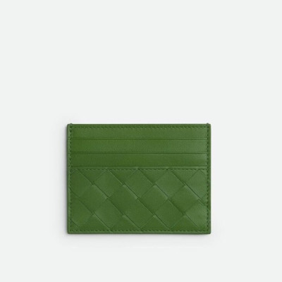 보테가베네타 남성 그린 카드 지갑 - Bottega Veneta Mens Green Card Wallets - bv54x