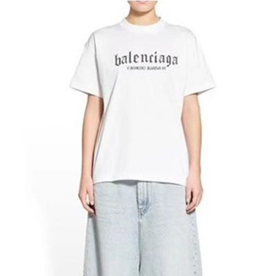 발렌시아가 남성 화이트 반팔티 - Balenciaga Mens White Tshirts - ba235x