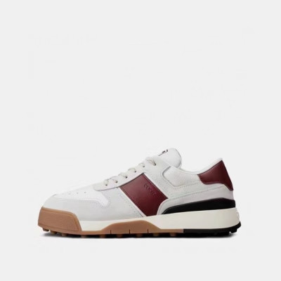 토즈 남성 베이직 버건디 스니커즈 - Tods Mens Burgundy Sneakers - tod306x