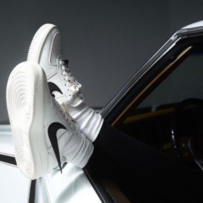 엠부시*나이키 남/녀 화이트 스니커즈 - Ambush*Nike Unisex White Sneakers - ab03x