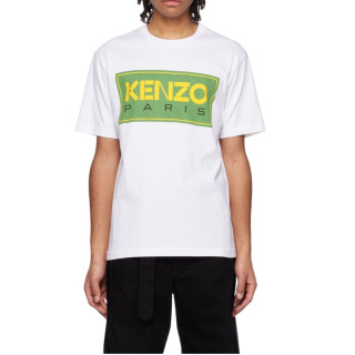겐조 남/녀 화이트 크루넥 반팔티 - Kenzo White Black Tshirts - ken213x