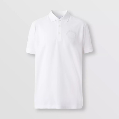 버버리 남성 화이트 폴로 반팔티 - Burberry Mens White Tshirts - bu133x