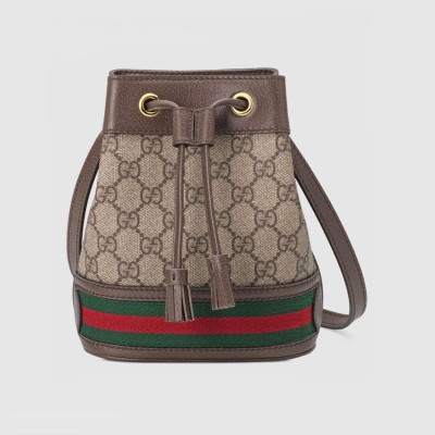 구찌 여성 브라운 버킷백 - Gucci Womens Brown Bucket Bag - gu417x