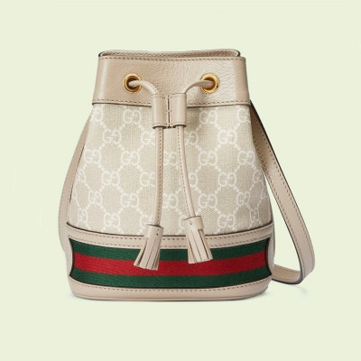 구찌 여성 베이지 버킷백 - Gucci Womens Beige Bucket Bag - gu420x