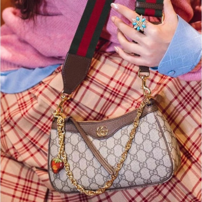 구찌 여성 브라운 미니 숄더백- Gucci Womens Brown Shoulder Bag - gu451x